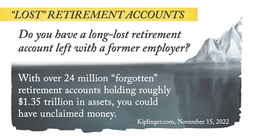 “LOST” Retirement Accounts with a Former Employer