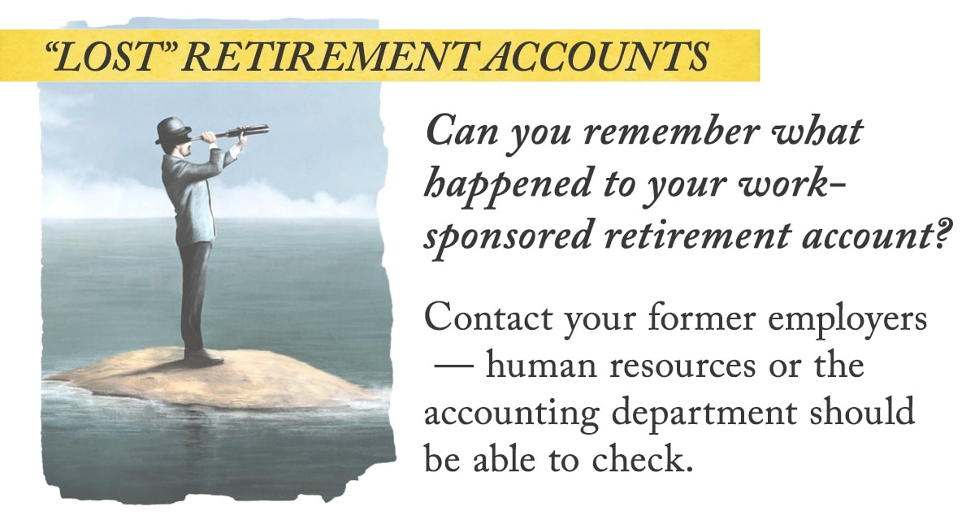 “LOST” Retirement Accounts – Sponsored Retirement Account