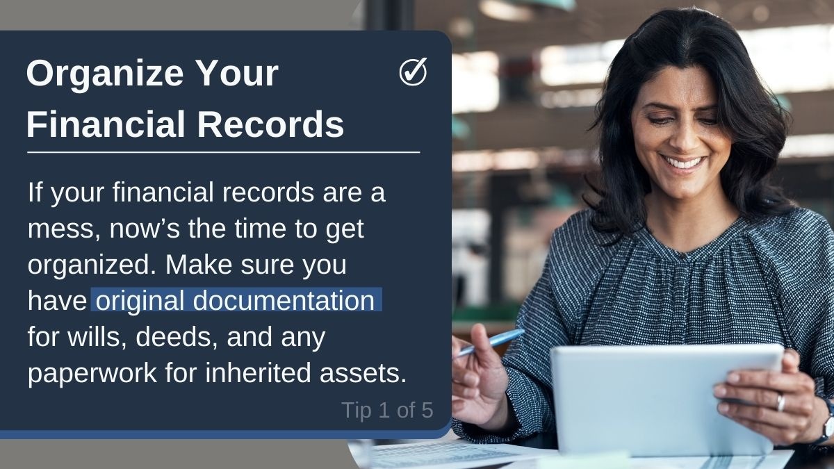 Organize Your Financial Records James River Advisors